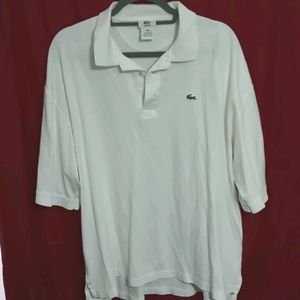 White Lacoste Polo